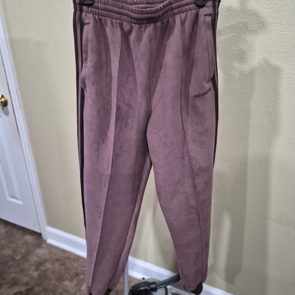 Adidas Originals Women's Suede TP Brown Pants Size S
